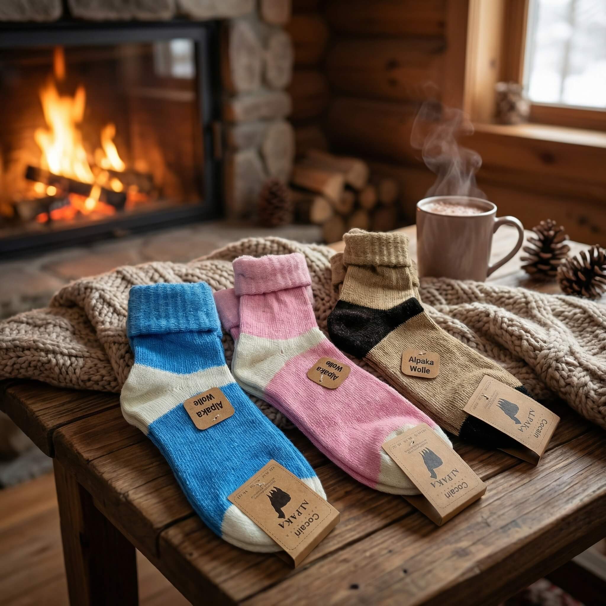 chausette Alpaka coloré