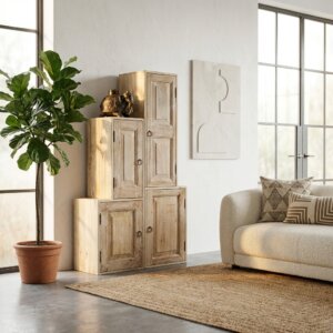 meuble bois indien multiétages