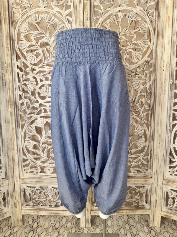 pantalon Sarouel unis Népal bleu lavande