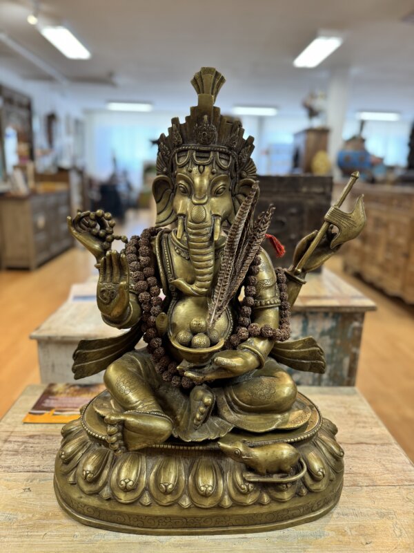 Ganesh Népalais en bronze pièces rare