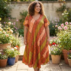 robe grande taille fluide polysilk