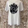 t-shirt Ganesh noir et blanc femme