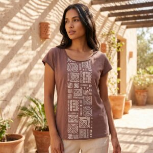 top organique imprimé