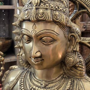 grande Sarasvati en bronze tête