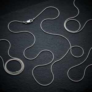 chaine argent serpent 1mm
