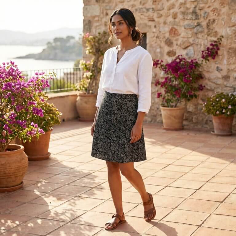 jupes organique imprimé