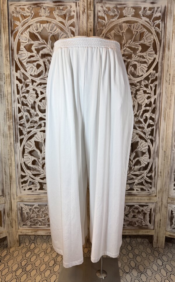 Pantalon Jupe coton organique blanc