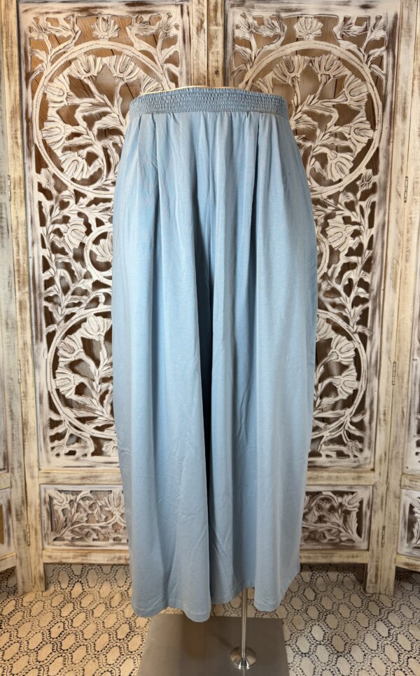 Pantalon Jupe coton organique bleu Denim