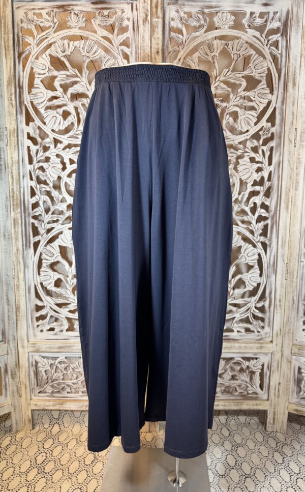 Pantalon Jupe coton organique bleu nuit