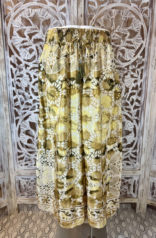 pantalon fluide 2 jaune
