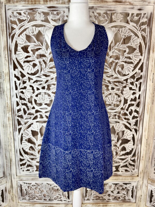Robe organique bleu