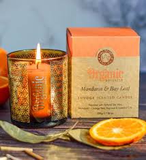 bougie organique goodness Mandarine et de feuille de laurier