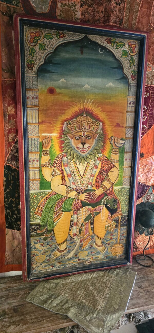 Tableau anciens de Narasimha Vishnu