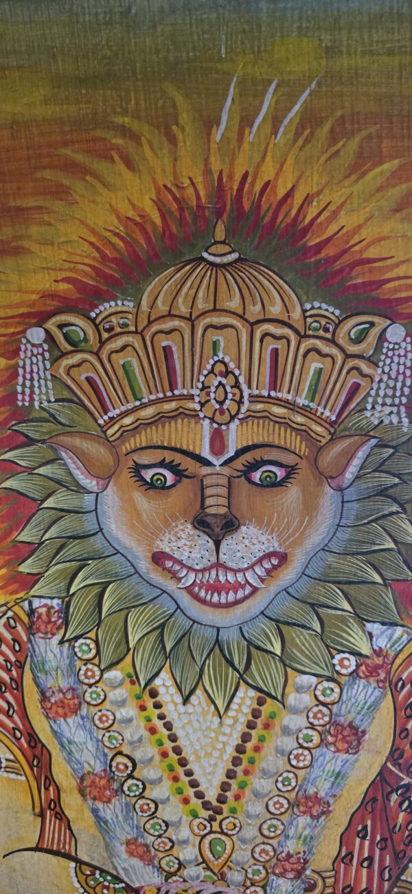 Tableau anciens de Narasimha Vishnu