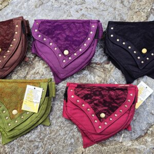 ceinture sacoche avec dentelle