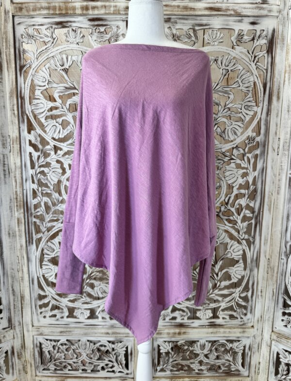 poncho Olga lilas