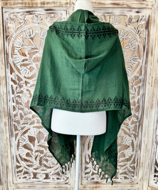 poncho n°2 vert dos