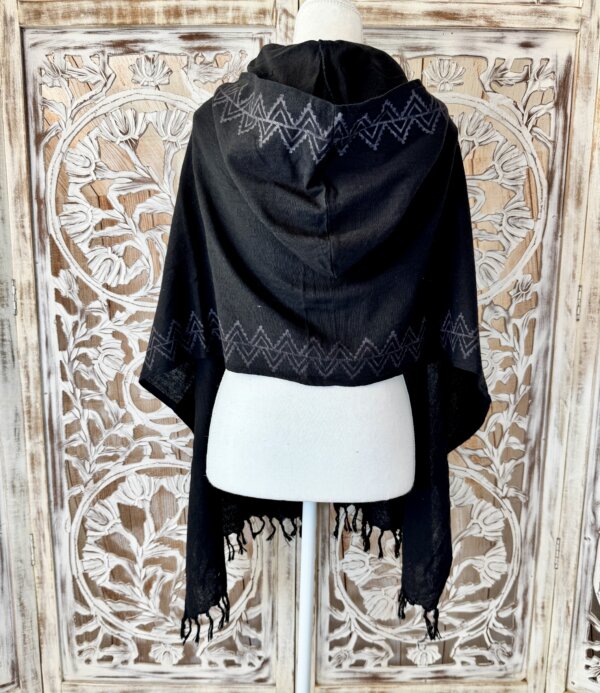 poncho n°2 noir dos
