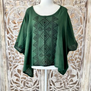 poncho vert