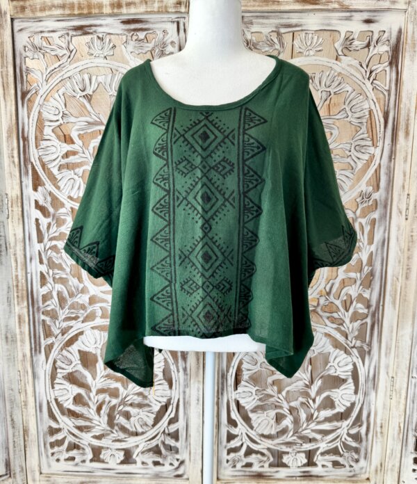 poncho vert