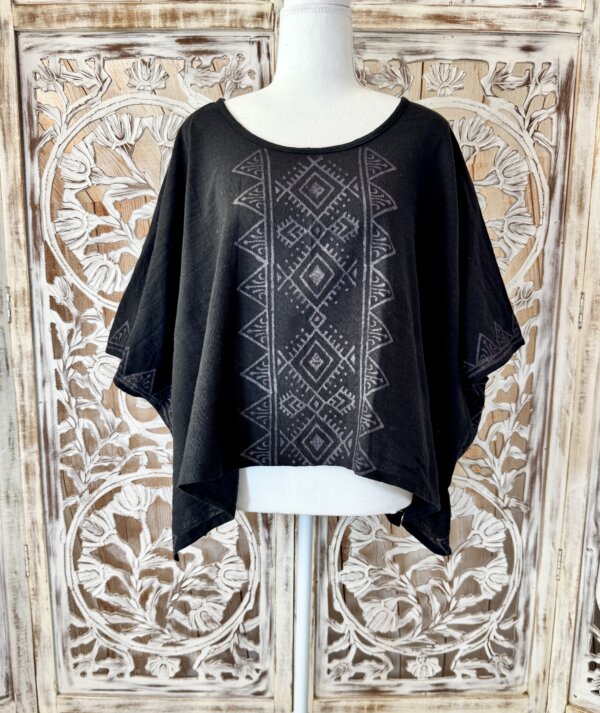 poncho noir