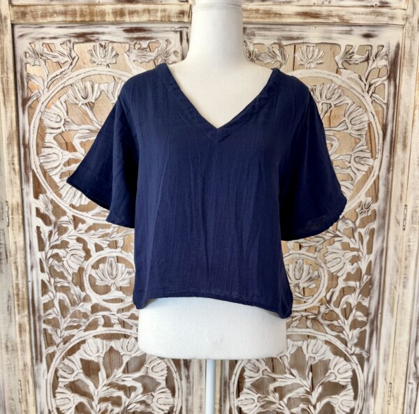 Top 04 bleu marine coton