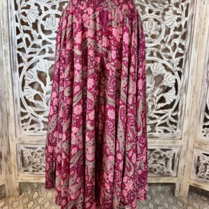 #4453 Jupe pantalon en polysilk rose