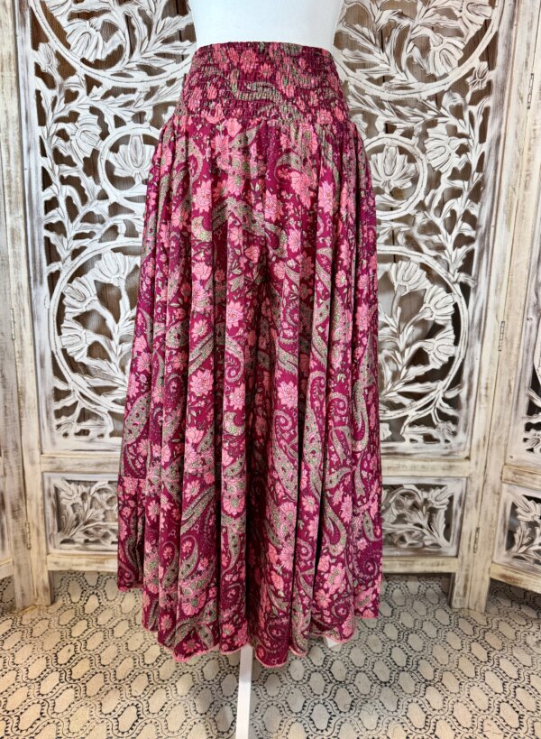 #4453 Jupe pantalon en polysilk rose