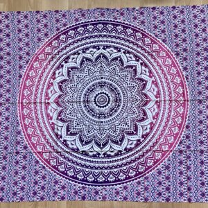 Tentures Mandala Lotus rose