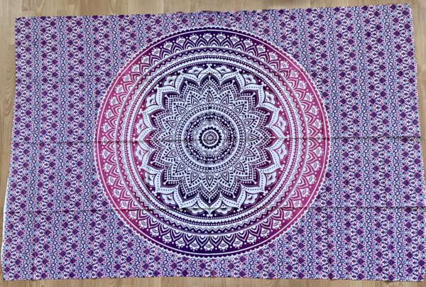 Tentures Mandala Lotus rose
