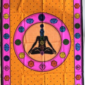Tenture 7 chakra Orange