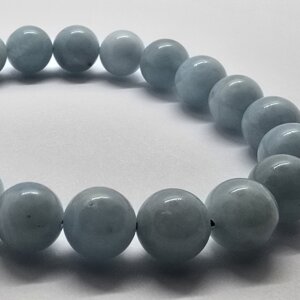 Bracelet Aigue marine 10mm