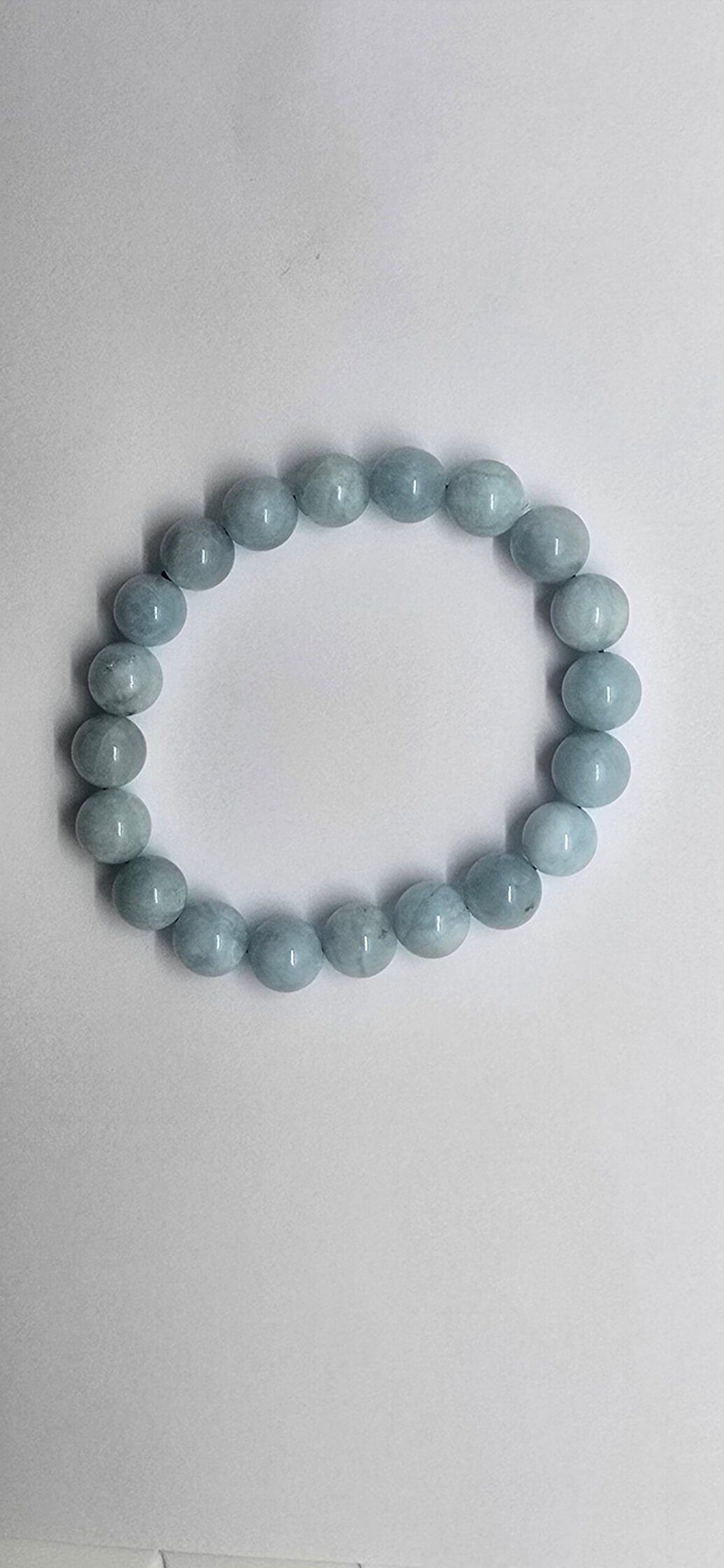 Bracelet Aigue marine 10mm