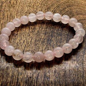 bracelet quartz rose 8mm
