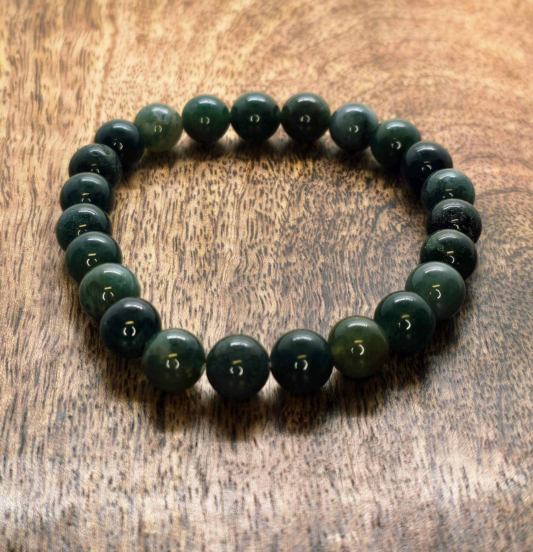 Bracelet Agate Mousse 8mm