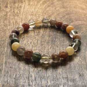 Bracelet Quartz Rutile multicolors