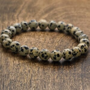 Bracelet Jaspe Dalmatien 8mm