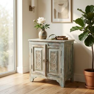 petite commode en bois massif