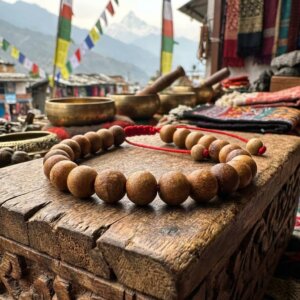 bracelet en bois bouddhiste du Népal