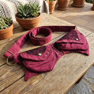 ceinture banane avec dentelle