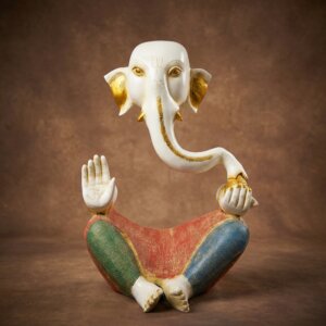 Ganesh en lévitation coloré