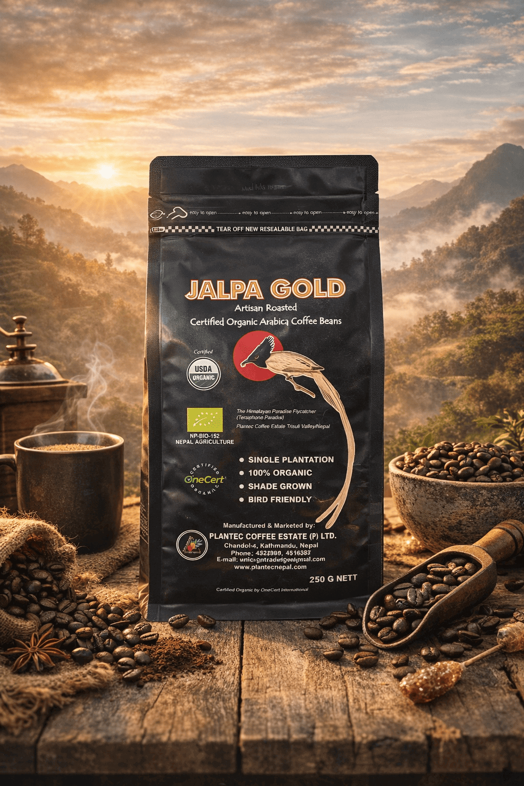 Café en grains arabica fort - Jalpa Gold