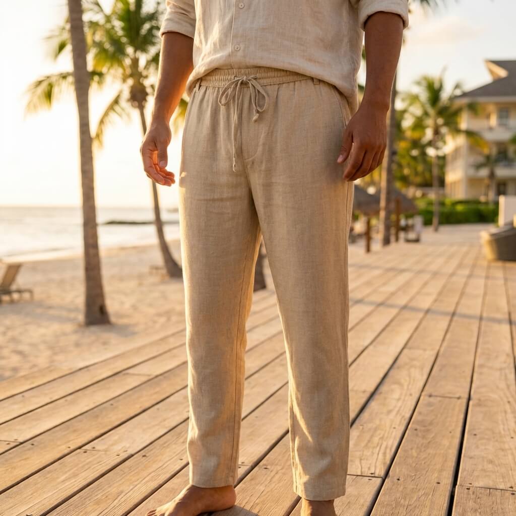 Pantalon homme Lin & Viscose