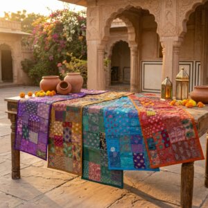 patchwork chemin de table mixe