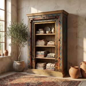 Bibliothèque Indienne Peinte