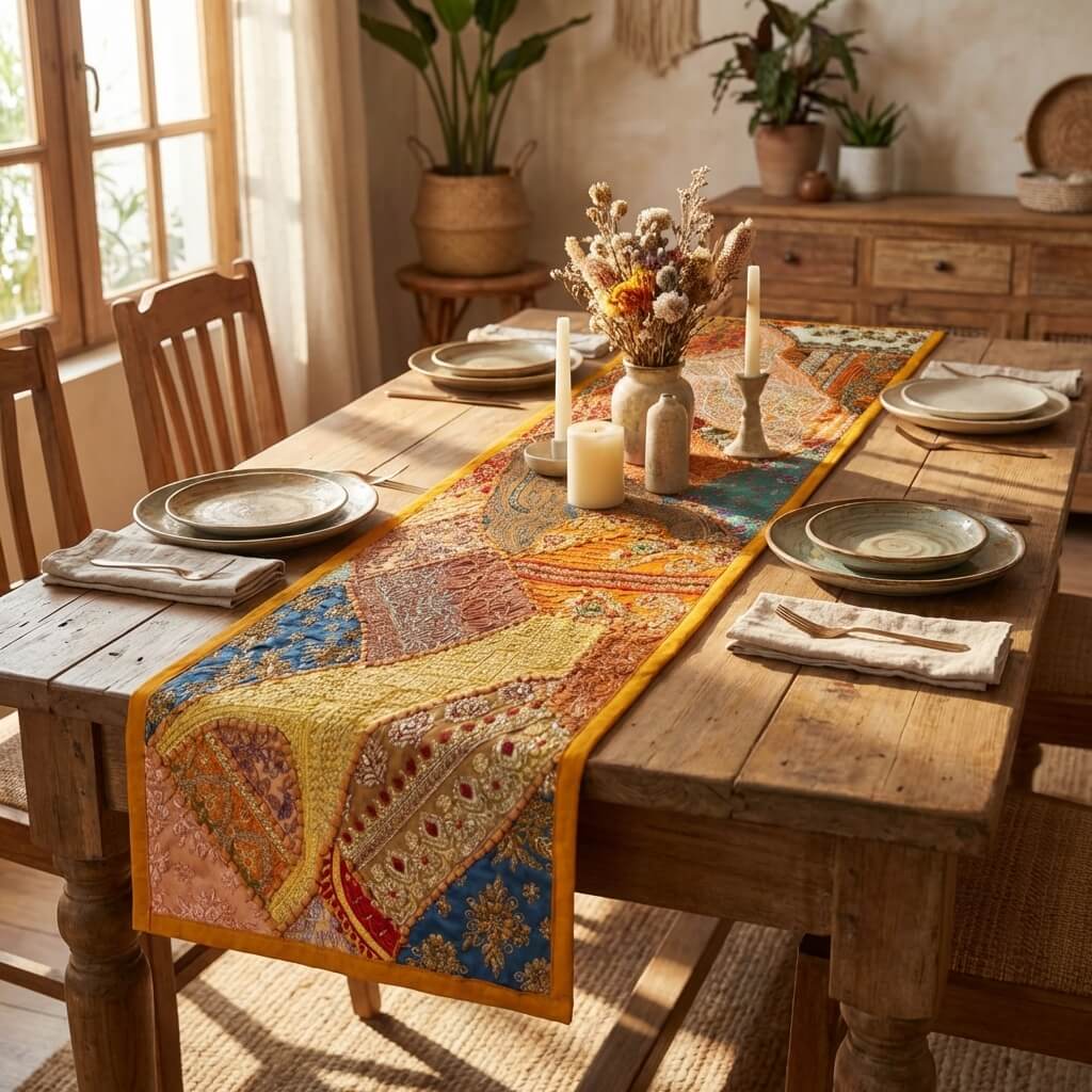 patchwork chemin de table