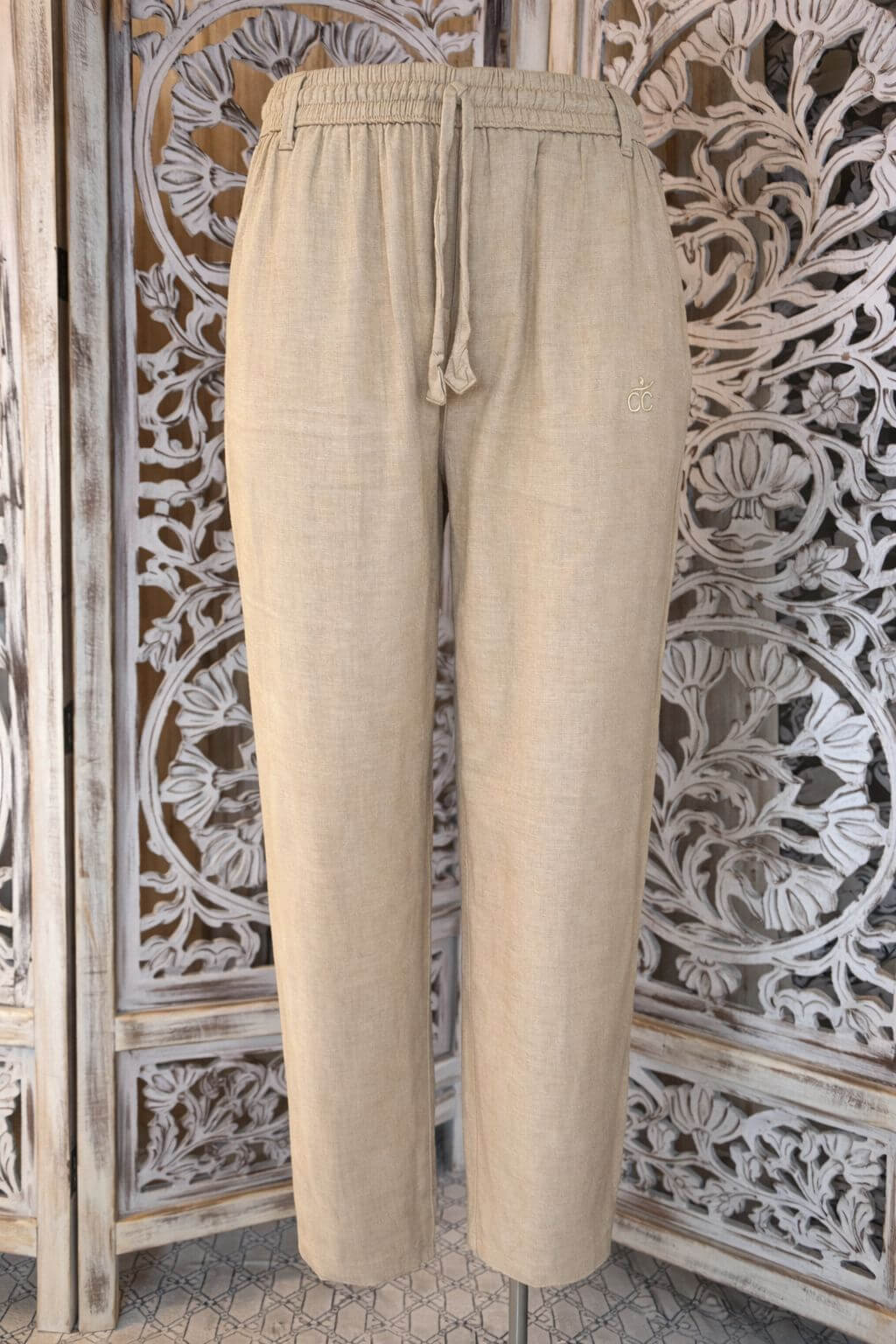 Pantalon homme Lin & Viscose créme