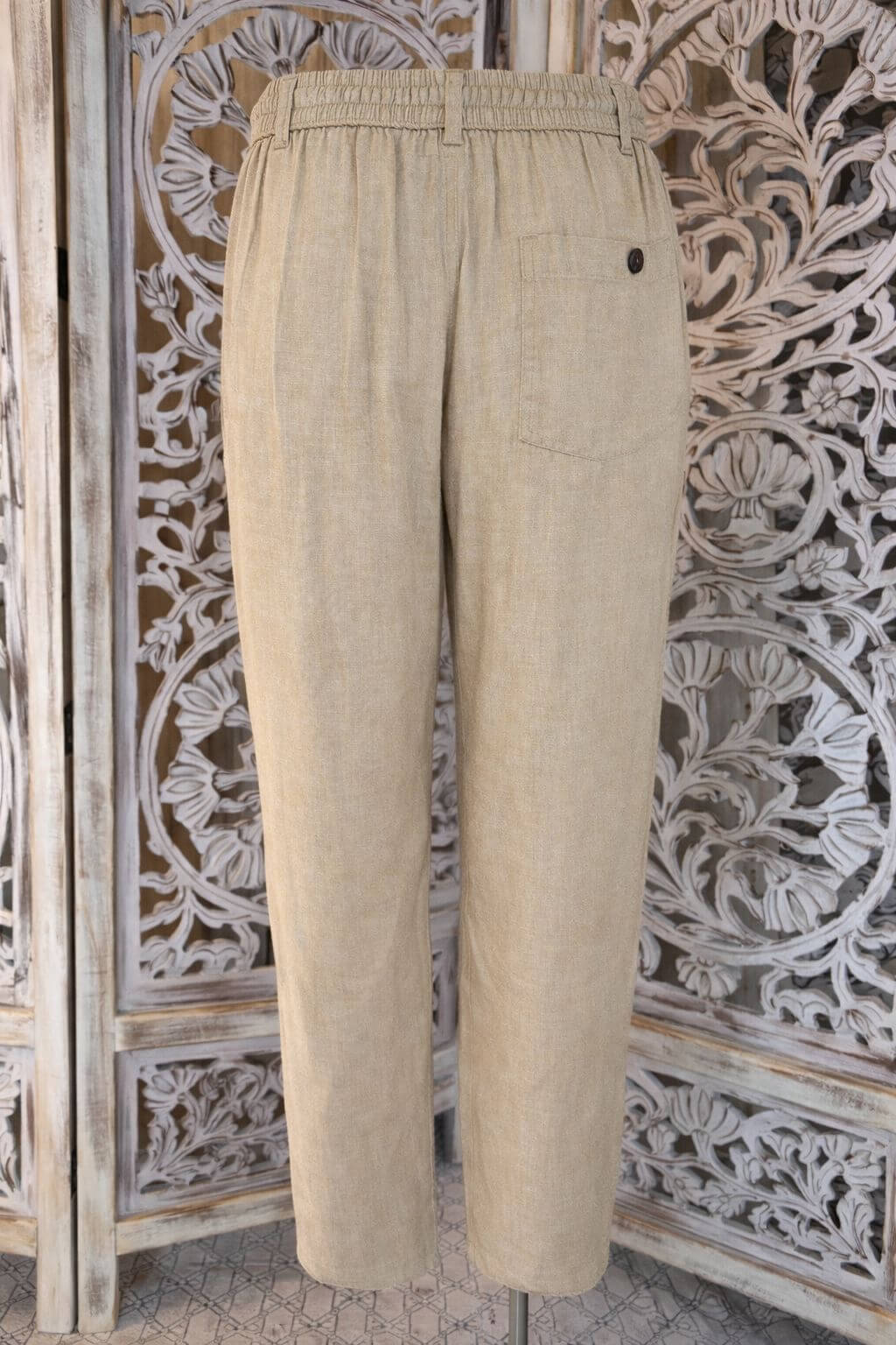 Pantalon homme Lin & Viscose créme