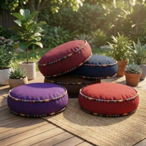 housse de coussin de sol rond