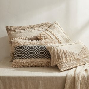 cathégorie coussin boho rectangulaire